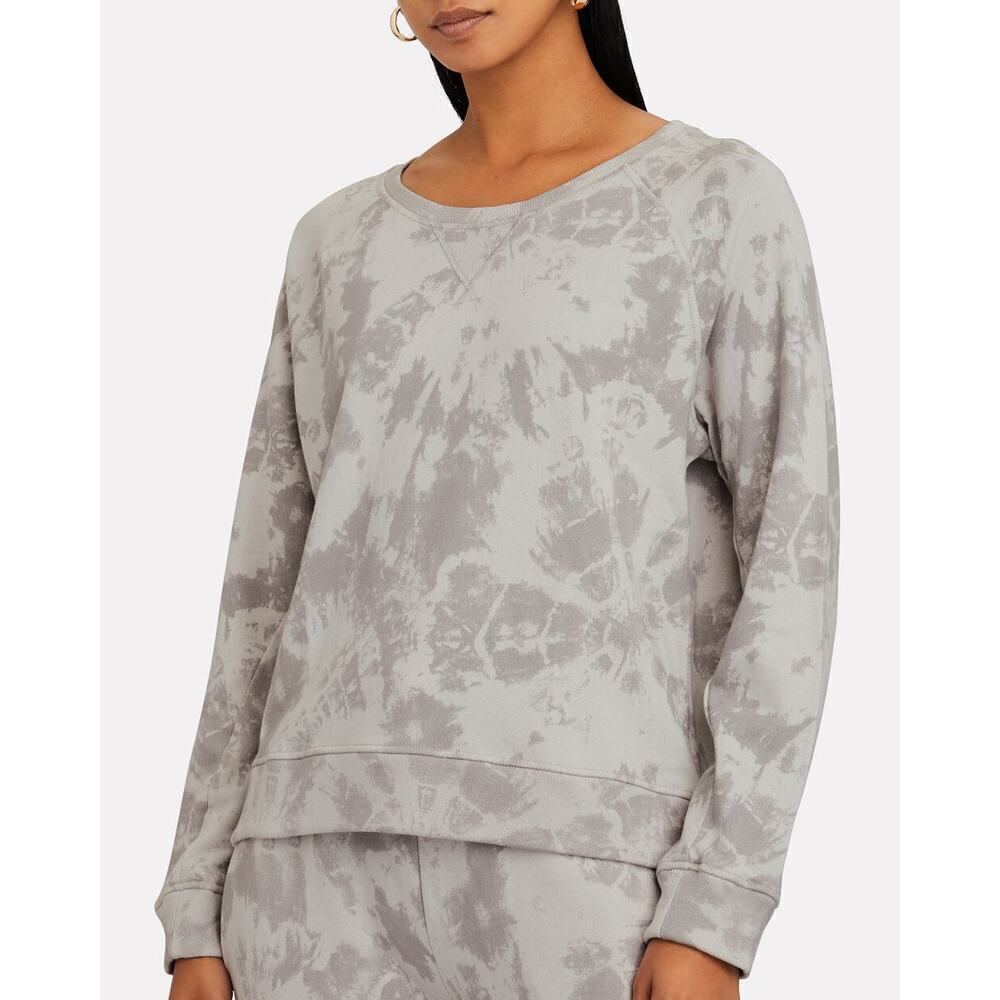 Rails Theo Scoop Neck Large Gray Tie-Dye Sweatshirt